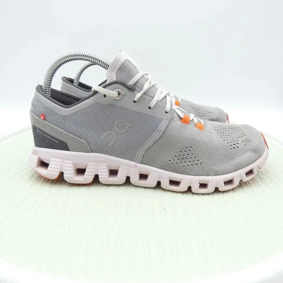 On Running Cloud X Womens US 9.5 Training Shoes Alloy Lily Lace Up Mesh Sneakers - Picture 3 of 10